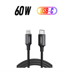 UGREEN USB cable with 60W power rating and USB-C connector on a white background