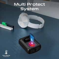 Promate 35W Ultra Compact SuperSpeed Power Bank Built-In USB-C 10000 mAh