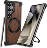 Moobifi Aluminum & Wood Case With MagSafe For Samsung