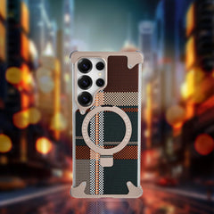 Aluminum Magsafe With Leather Classic Pattern With Screw