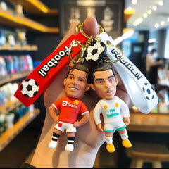 Rubber Keychain Football Ronaldo Madrid
