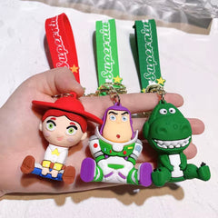 Rubber Keychain Toy Story - Jessie Set - Red