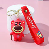Rubber Keychain Toy Story - Bear - Red