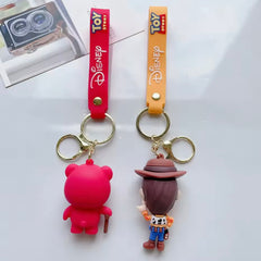 Rubber Keychain Toy Story - Bear - Red