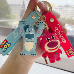 Rubber Keychain Toy Story - Bear - Red