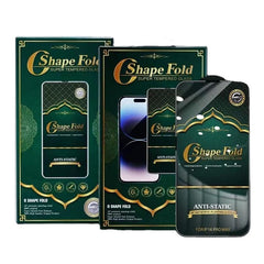Clear Anti Static Screen Protector O Shape Fold