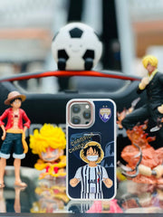 Matt Transparent Case With Hand Strap&Stand Luffy With Alain logo
