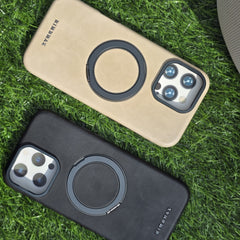 RimbMax Hard Silicon Case With 360 Aluminum Stand Magsafe