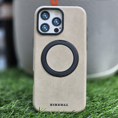 RimbMax Hard Silicon Case With 360 Aluminum Stand Magsafe