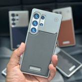 Aluminum With Leather Magsafe Perfume Case Easy Fixing For Samsung