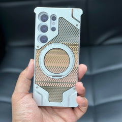 Aluminum With Acrylic Snake Skin Color Armor Design For Samsung