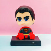 Small Figures Shacking Head&Mobile Holder - Superman