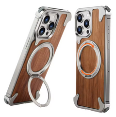 Moobifi Aluminum & Wood Case With MagSafe