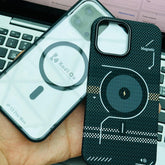 2 Case in 1 Pitaka Magnetic & Clear With Magsafe