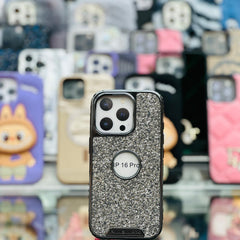 RimbMax Glitter Fashion Case With Apple Logo Hole