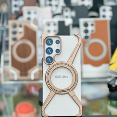 Aluminum X Design Gold For Galaxy S25 Ultra