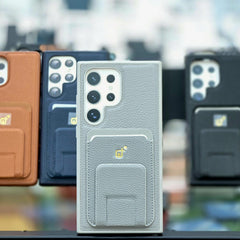 Rimbmix Leather Case With Wallet And Stand