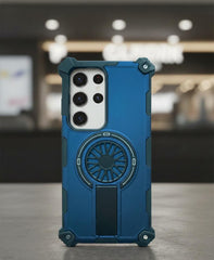 Heavy Duty Mecha Magnetic Armor Case With Stand