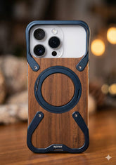 NJOYNY Magnetic Wood Series Bumper Case