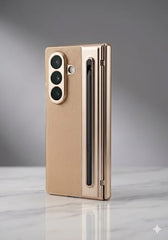 Premium Leather S-Pen Slot Foldable Case