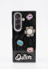 Luxury Marble Pearl Diamond Foldable Phone Case