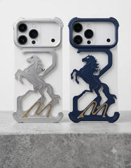 Metal Horse Skeleton / Bumper Phone Case