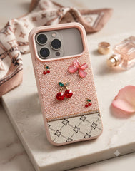 Monogram Leather Luxury Phone Case