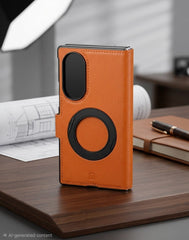 Nillkin Leather Case with Magnetic Ring & Camera Cover