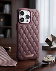 ALL MATCH Quilted Leather Case for iPhone