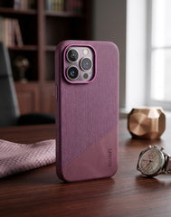 MoobiFi Textured Fabric & Leather Case for iPhone