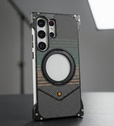 Stealth Shield Magnetic Kickstand Case - Carbon Fiber Edition