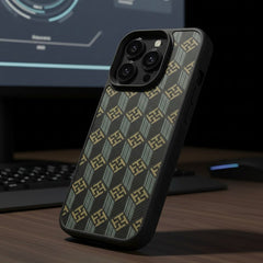 Goyard Style Geometric Pattern Case