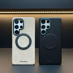 RimbMax Hard Silicon Case With 360 Aluminum Stand Magsafe