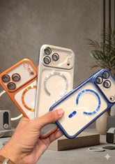 Luxury Magnetic Matte Translucent Case with Metal Camera Protector