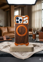 wood Texture Magnetic Case