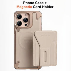 Aluminum Case With Leather And Screw&Leather Wallet - Elite Phones