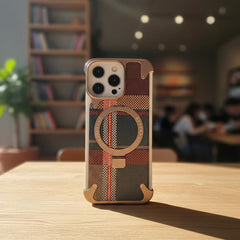 Aluminum Magsafe With Leather Classic Pattern With Screw - Elite Phones