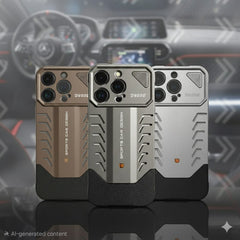Aluminum With Hard Leather Easy Fixing - Elite Phones