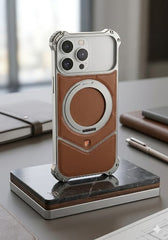Aluminum With Leather Easy Fixing - Elite Phones