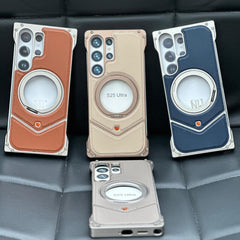 Aluminum With Leather Easy Fixing - Elite Phones