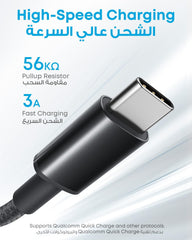 Anker Cable Usb To Tybe C 3ft - Black - Elite Phones