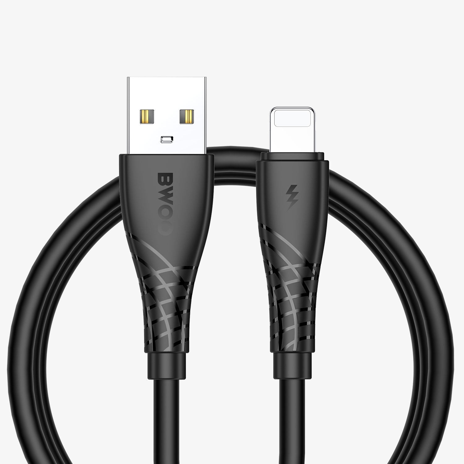 BWOO USB - A to Lightning Charging Data Cable 3A 1M - Elite Phones