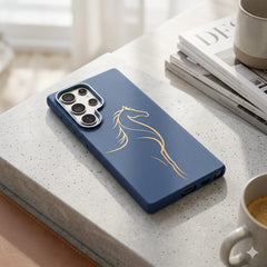 Carbon Fiber Magsafe Slim Case With Horse for Samsung - Elite Phones