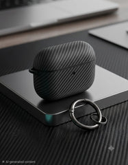 Carbon Fiber Pattern AirPods Pro 3 Case Cover (Red & Black) - Elite Phones