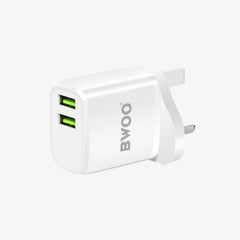 BWOO 2.4A Full charger 2 USB Port With USB to Type-c Cable