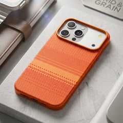 Grid & Grain Custom Orange Pattern Case - Elite Phones