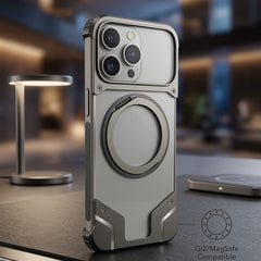 Industrial Mechanical Magnetic Armor Case (360° Rotating Ring Edition) - Elite Phones