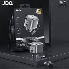 Jbq Fast charger Retractable Type - C Cable 65W - Elite Phones