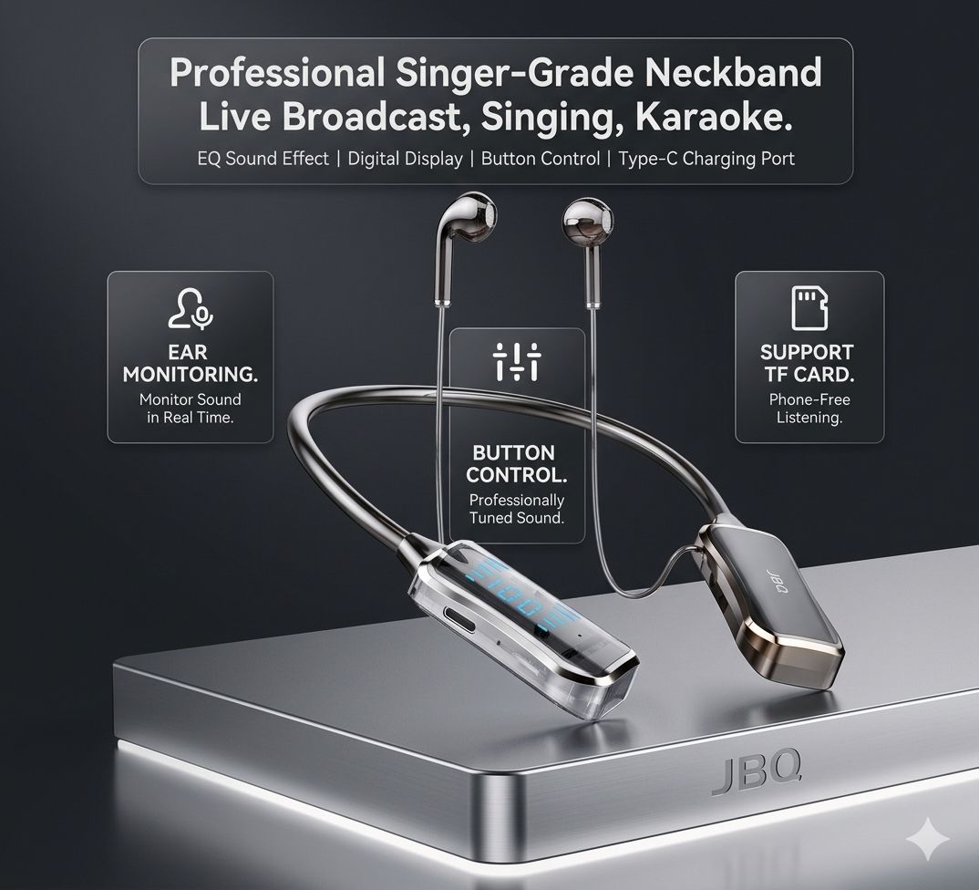 JBQ LiveStream Edition: All - in - One Wireless Neckband - Elite Phones