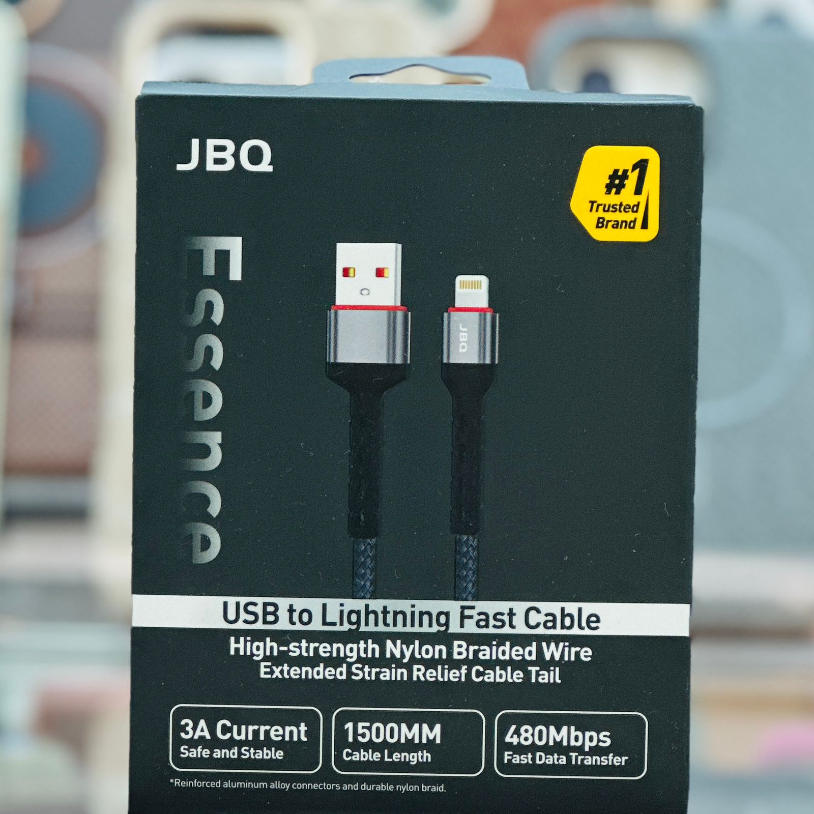 JBQ USb To Lightning Fast Cable 3A - 1500m - Elite Phones